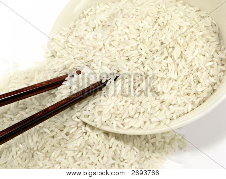 ข้าวขาวกับไม้สับ