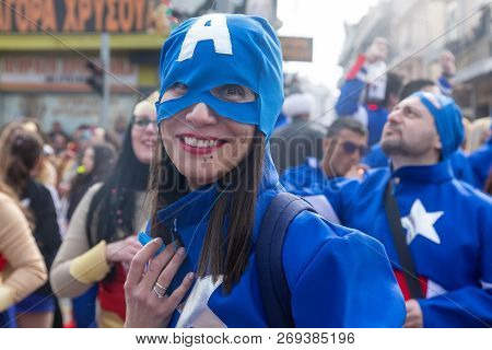 Carnival Parade In Xanthi, Greece