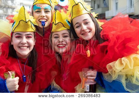 Carnival Parade In Xanthi, Greece