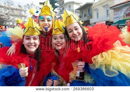 Carnival Parade In Xanthi, Greece