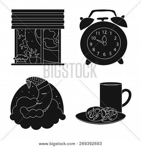 Isolated Object Of Dreams And Night Icon. Set Of Dreams And Bedroom Stock Symbol For Web.