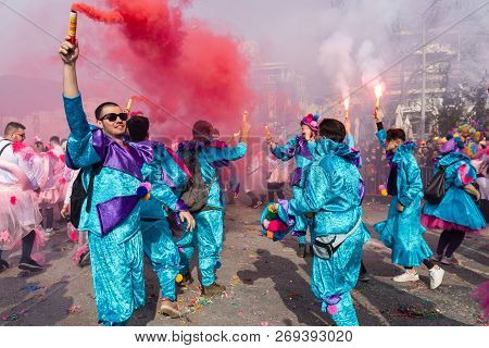 Carnival Parade In Xanthi, Greece