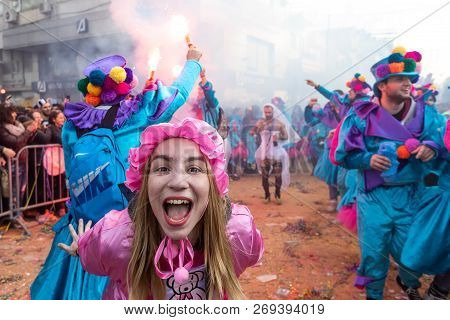 Carnival Parade In Xanthi, Greece