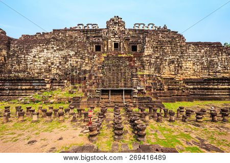 The Baphuon Is A Temple At Angkor, Cambodia. Baphuon Is Located In Angkor Thom, Northwest Of The Bay