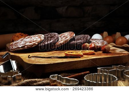 Typical German Gingerbreads Such As Lebkuchen And Aachener Printen