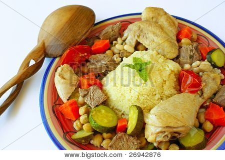 Couscous med lam og kylling