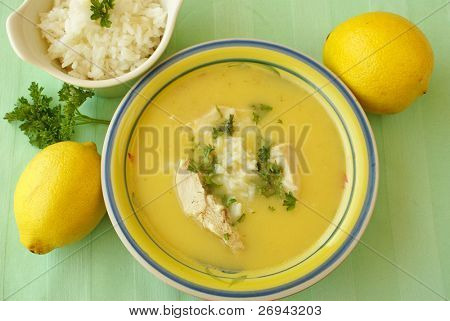 Griekse chicken soup - Avgolemono