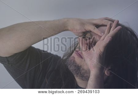 Mental Health Photo. Illustration Of Depression And Psychosis. Mental Health Photo. Illustration Of