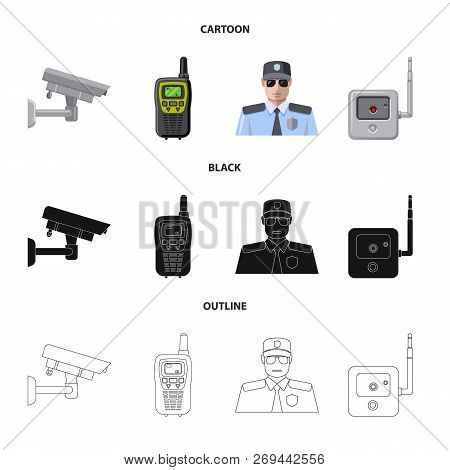 Vector Illustration Of Office And House Icon. Set Of Office And System Vector Icon For Stock.