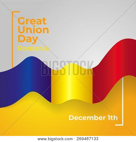 Romania Great Union Day Vector Template Design Illustration