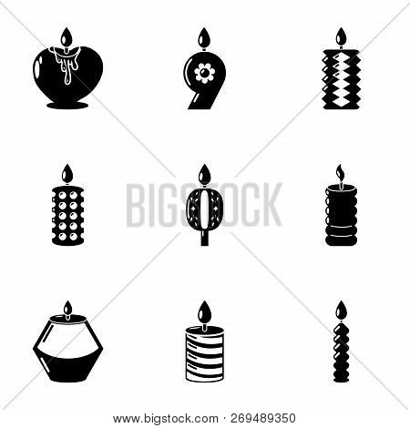 Candlelight Icons Set. Simple Set Of 9 Candlelight Vector Icons For Web Isolated On White Background