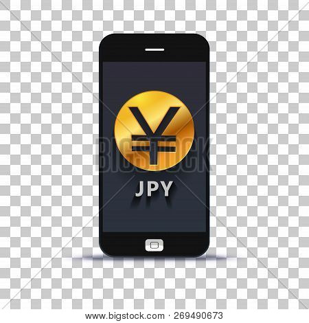 Japanese Yen Exchange Application For Mobile Pone Pasted On Photo Paper