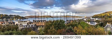 The Skyline Of Oban In Autumn, Argyll In Scotland - United Kingdom