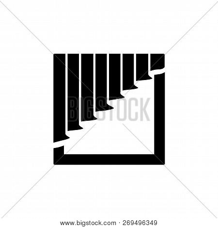 Vector Illustration Of Fabric Cascade Valance. Flat Icon Of Window Pelmet. Isolated Object On White 