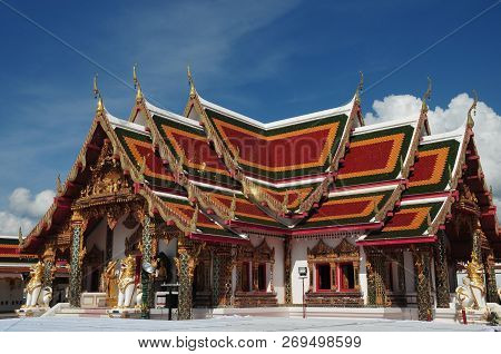 Sakon Nakhon ,thailand - October 23,2018 : Wat Phra That Choeng Chum, Sakon Nakhon ,thailand