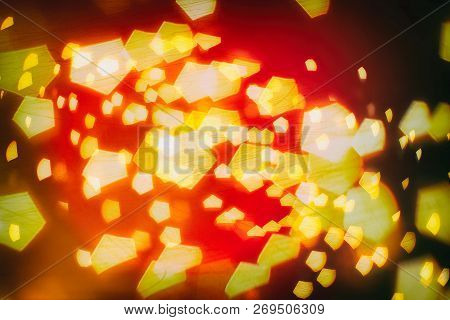 Christmas And New Year Feast Bokeh Background