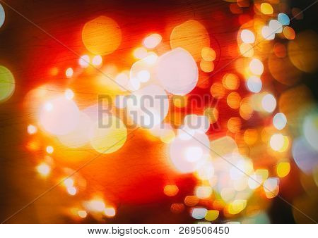 Christmas And New Year Feast Bokeh Background