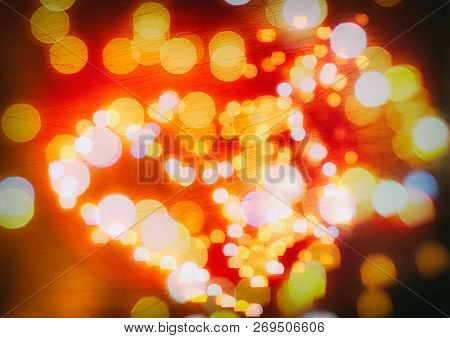 Christmas And New Year Feast Bokeh Background