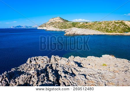 Ladiko Beach And Anthony Quinn Bay Aerial Panoramic View In Rhodes Island In Greece