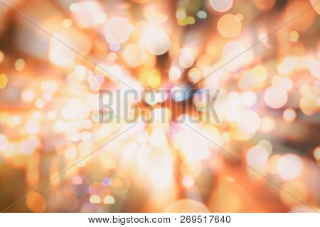 Christmas And New Year Feast Bokeh Background