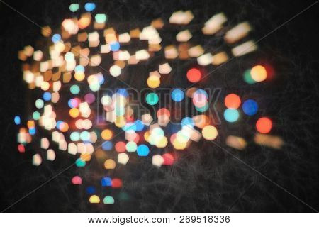 Christmas And New Year Feast Bokeh Background