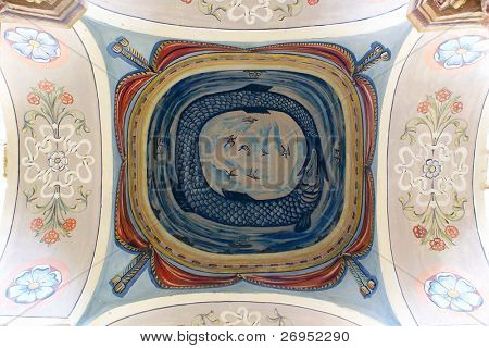 Vecchia sinagoga di Lancut (Polonia) - interno - dettagli