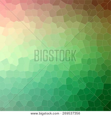 Illustration Of Abstract Green-121 Little Hexagon Square Background