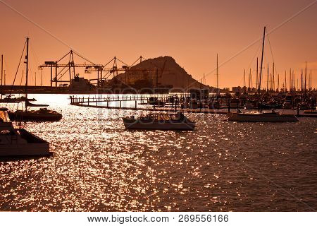 Sunset At Mount Maunganui In New Zealand