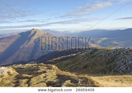 Pierwszych przymrozków (Połoninę Wetlińską, Bieszczady, Polska)