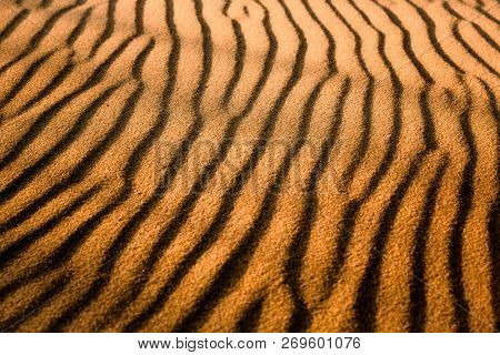 Beautiful lansdscape view of golden sand