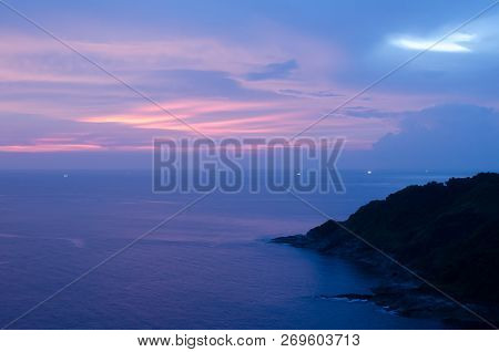 Colorful Dramatic Sky With Cloud At Sunset.sky With Background