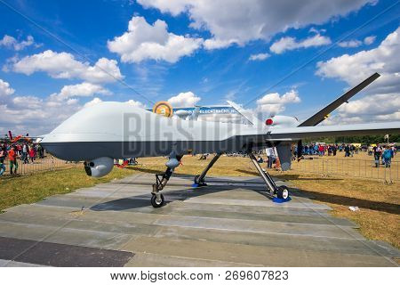 Volkel, Netherlands - Jun 15, 2013: Military General Atomics Mq-1 Predator Uav Drone On Display At T