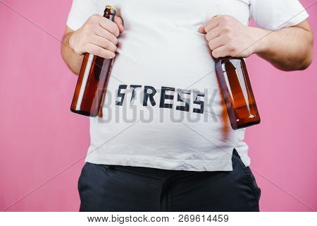 Stress, Beer Belly, Eating Problems, Compulsive Overeating, Alcohol Addiction, Party, Weight Gain. O