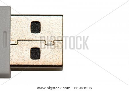 Makro wtyczki USB