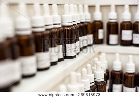 Perfumery Lab Fragrance Bubbles With Aroma Oils