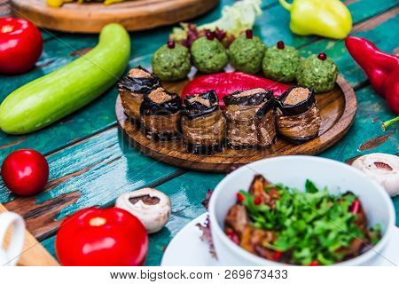 Pkhali, Traditional Georgian Dish Of Chopped And Minced Veggies
