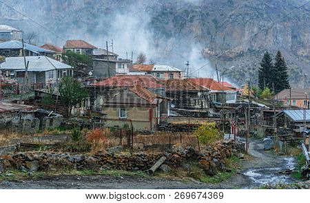 Architecture Of Stepantsminda In The Khevi Province, Georgia