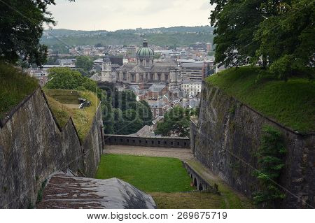 Belgian City Namur, Capital Of Province Of Namur And Wallonia, Aerial View