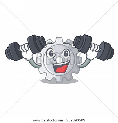 Fitness Roda Gear Simple Image On Cartoon