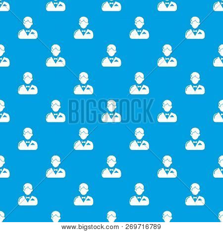 Croupier Pattern Vector Seamless Blue Repeat For Any Use