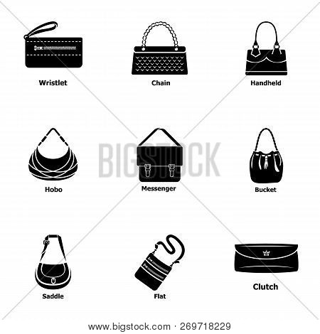 Satchel Icons Set. Simple Set Of 9 Satchel Vector Icons For Web Isolated On White Background