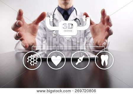 3d Printing In Modern Medical Technology. Bioprinting, Prosthetics.