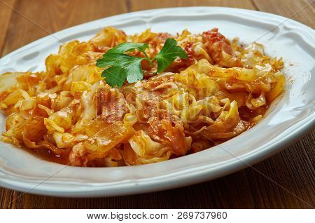 Brunkal - Brown Cabbage With Bacon, Swedish Food