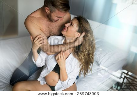 Expression Of Passionate Lovemaking With Young And Beautiful Couple