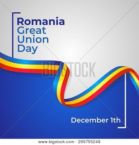 Romania Great Union Day Vector Template Design Illustration