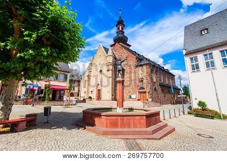 St. Jakobus Is A Catholic Church And A Former Parish In Rudesheim Am Rhein Town In Hesse Region Of G