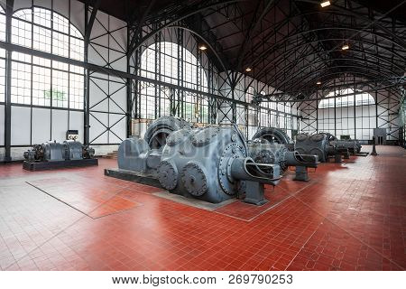 Dortmund, Germany - July 04, 2018: Zeche Zollern Is A Decommissioned Hard Coal Mine Complex In The N