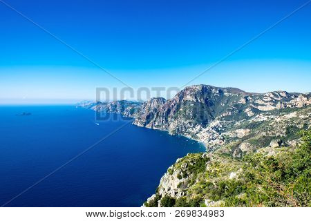 Panoramic View Of The Sorrento Peninsula From The Path Of The Gods