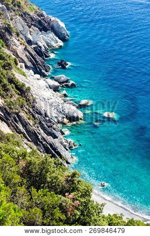 Elba Island Crystal Sea Water In The West Coast In Summer, Italy