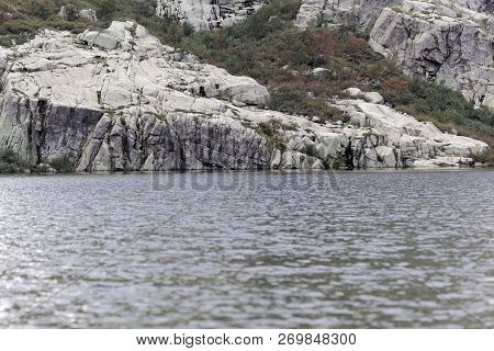 View On The Lac De Melo In The Restonica Valley In Corsica